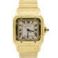 Ladies Cartier Santos Galbee 29mm IVORY 18K Yellow Gold Quartz 889701 W20009C5