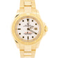 Rolex Yacht-Master 40mm WHITE 18K Yellow Gold NO-HOLES Automatic Oyster 16628