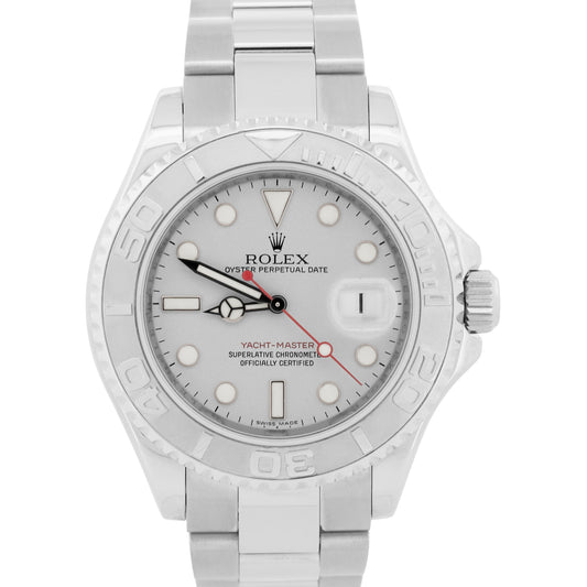 Rolex Yacht-Master PLATINUM Stainless Steel REHAUT 40mm Oyster YM1 Watch 16622