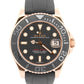 Rolex Yacht-Master BLACK 18K Rose Gold OYSTERFLEX Rubber 37mm 268655 YM1 Watch