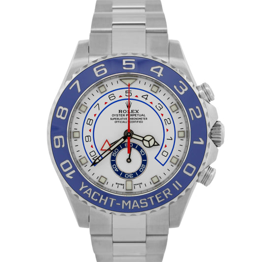 2021 PAPERS Rolex Yacht-Master II NEW HANDS 44mm Blue 116680 Stainless YM2 BOX