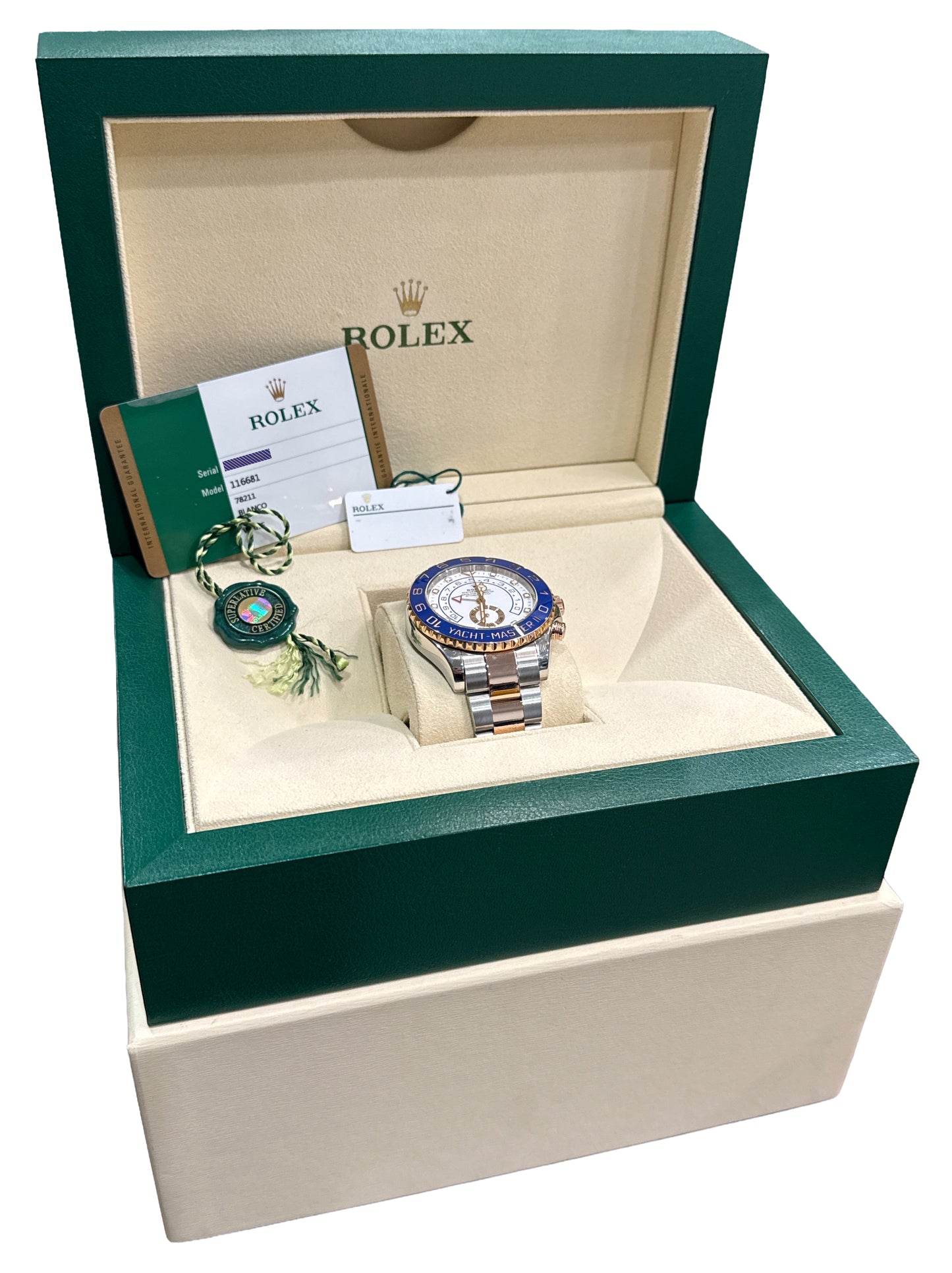 2017 PAPERS Rolex Yacht-Master II NEW HANDS Steel 18K Rose Gold 44mm 116681 BOX