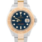 2007 PAPERS Rolex Yacht-Master BLUE 18K Yellow Gold Stainless 40mm 16623 BOX
