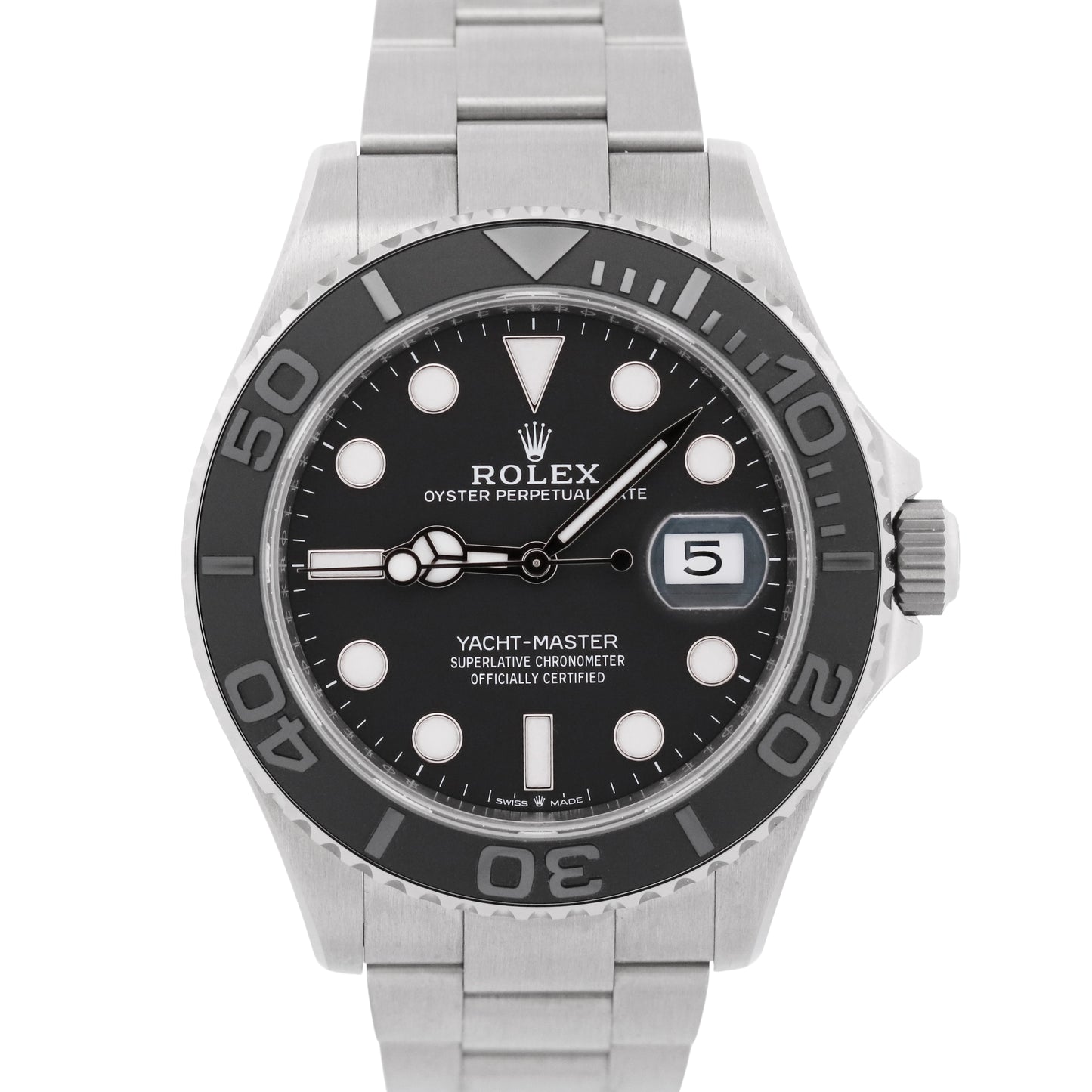 New 2025 Rolex Yacht-Master 226627 Titanium Black Ceramic 42mm Watch Box Papers