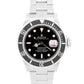 Rolex Submariner Date BLACK Stainless Steel 40mm Oyster NO-HOLES Watch 16610