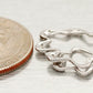 Modern Abstract 0.20ctw Diamond Wave Star Pendant - 14k White Gold Necklace 20" Chain