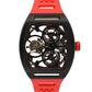 Zeroo Time T4 THE ARCHER Skeleton Black Red Steel TOURBILLON Rubber ZT004BRD BOX