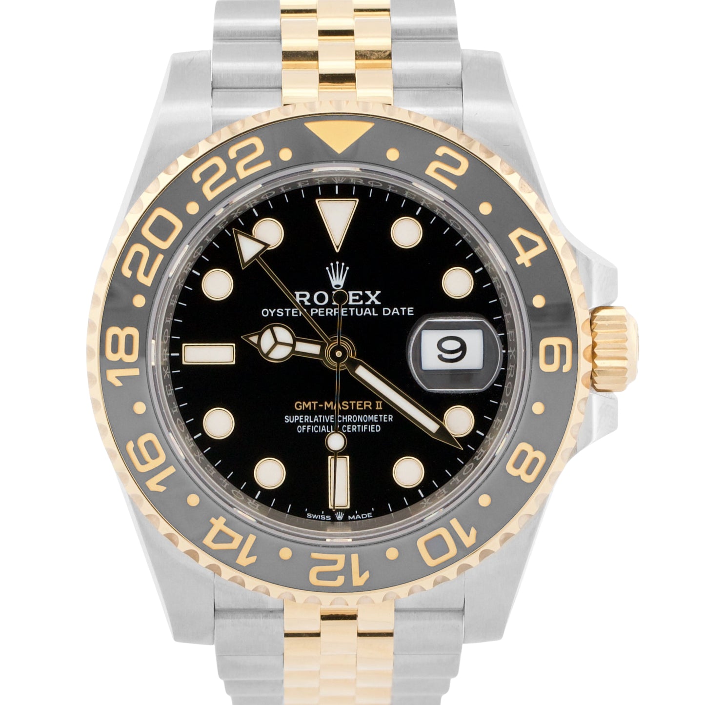 NEW SEPT 2026 Rolex GMT-Master II 126713 GRNR 18K Gold Steel 40mm Box Papers
