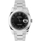 Rolex DateJust Black Roman 36mm 116200 Stainless Steel Oyster Smooth Watch B&P