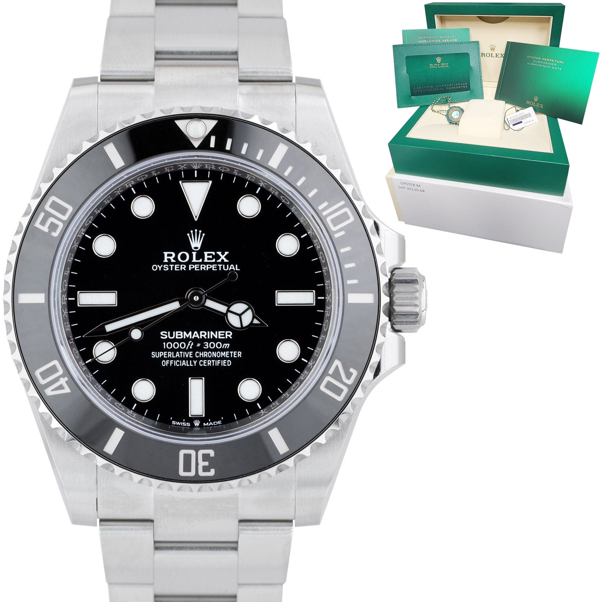 2023 NEW PAPERS Rolex Submariner 41mm GREEN KERMIT MK2 126610LV Watch