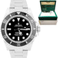 2022 Rolex Submariner 41mm No-Date Black Ceramic Stainless Dive Watch 124060 LN