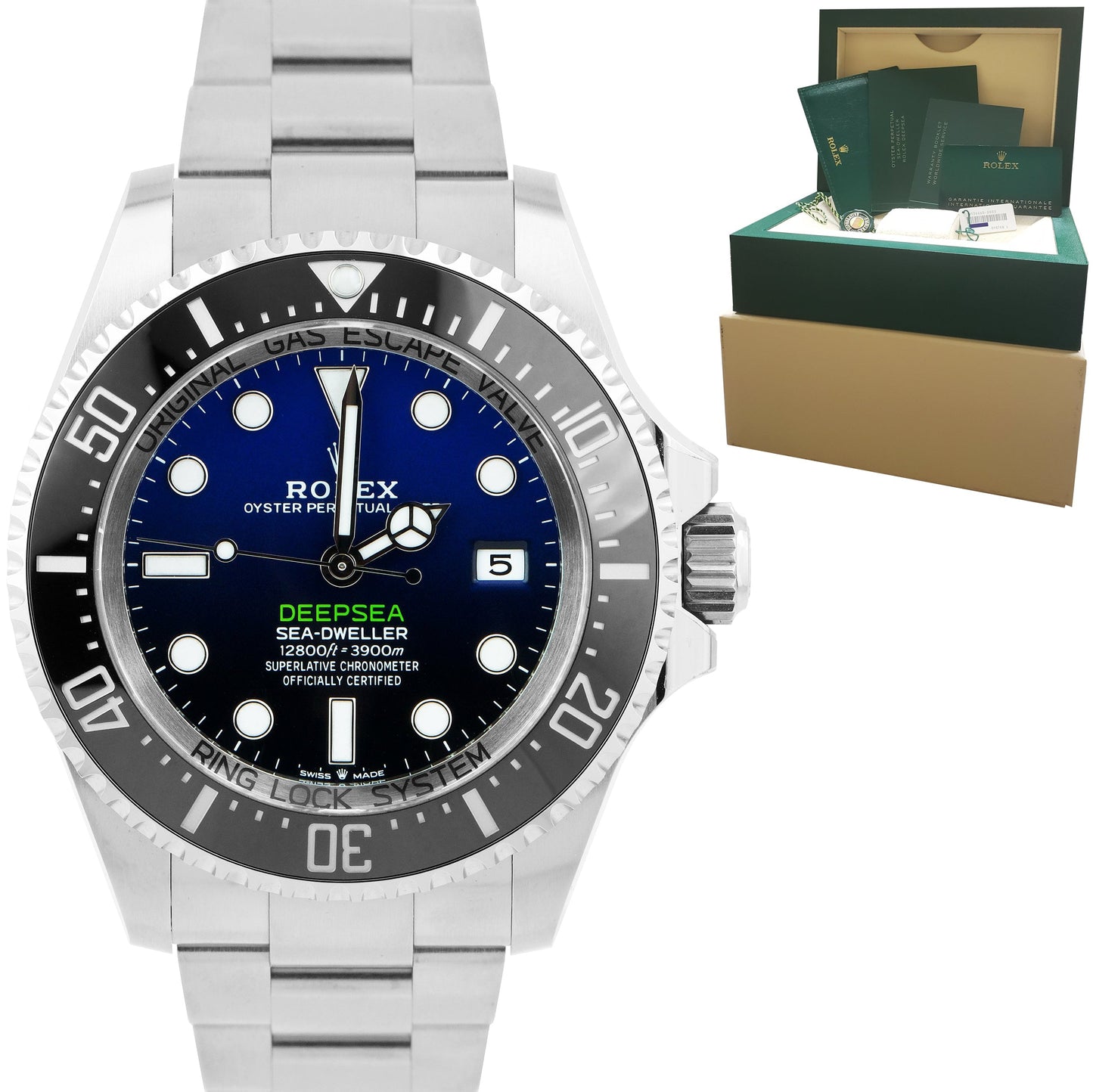 BRAND NEW OCT. 2022 Rolex Sea-Dweller Deepsea James Cameron Blue 44mm 136660