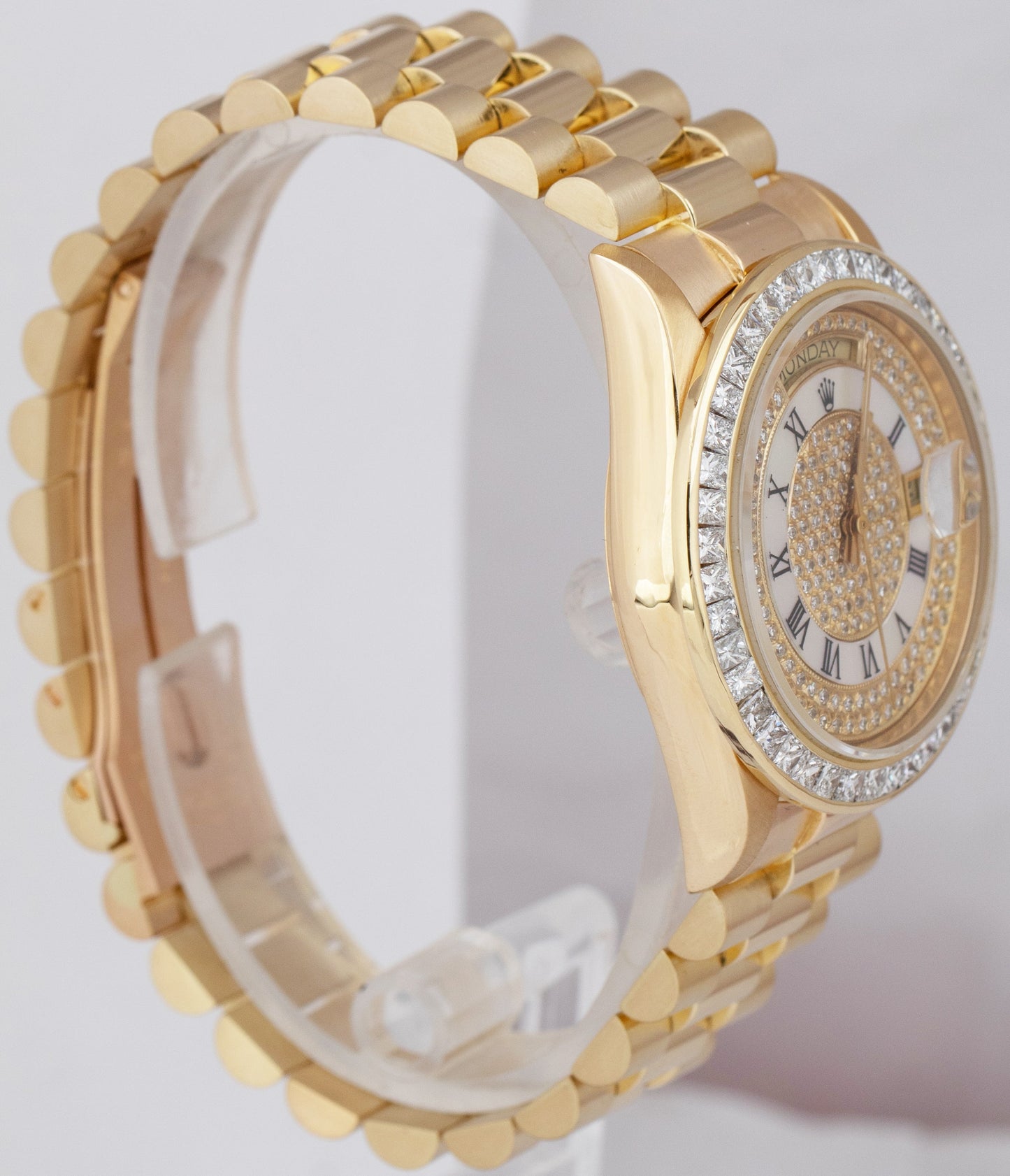 Rolex Day-Date President MOP DIAMOND 36mm 18K Yellow Gold Automatic Watch 18038
