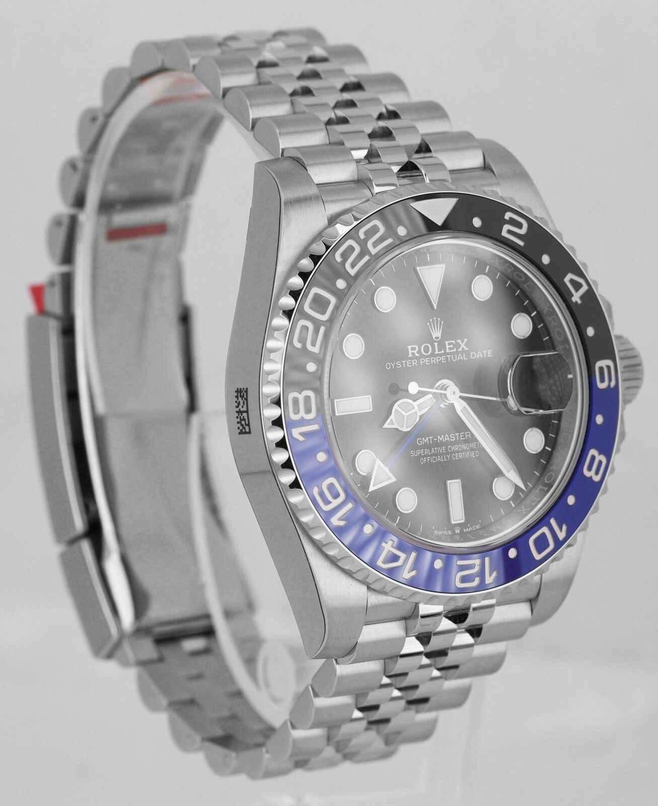 NEW STICKERED Rolex GMT-Master II Batman Black Blue Jubilee 126710 BLNR Watch