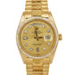 Rolex Day-Date President 36mm 18K Yellow Gold Champagne DIAMOND 1803 BARK Watch