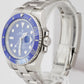 2014 Rolex Submariner Date Ceramic 18K White Gold Smurf Blue 40mm Watch 116619 B