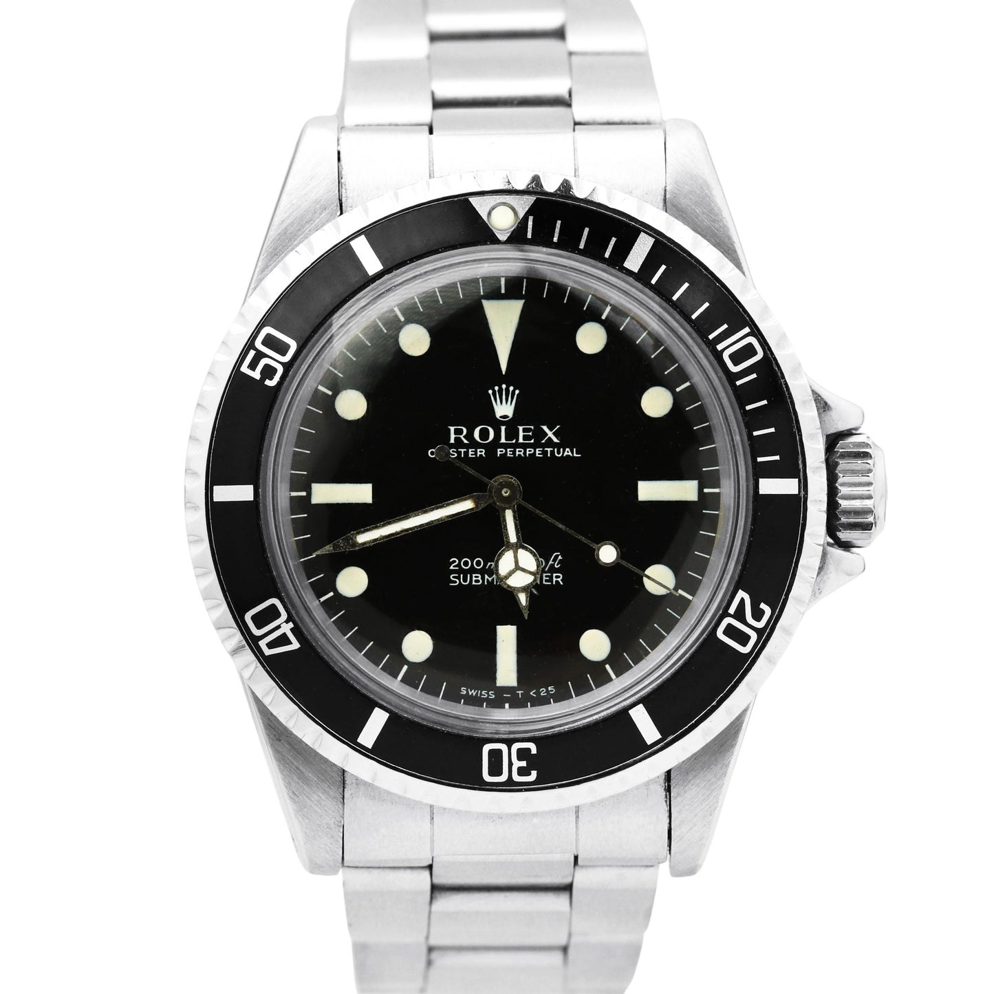 VINTAGE 1968 Rolex Submariner METERS FIRST 1.78xx 40mm Oyster Steel Watch 5513