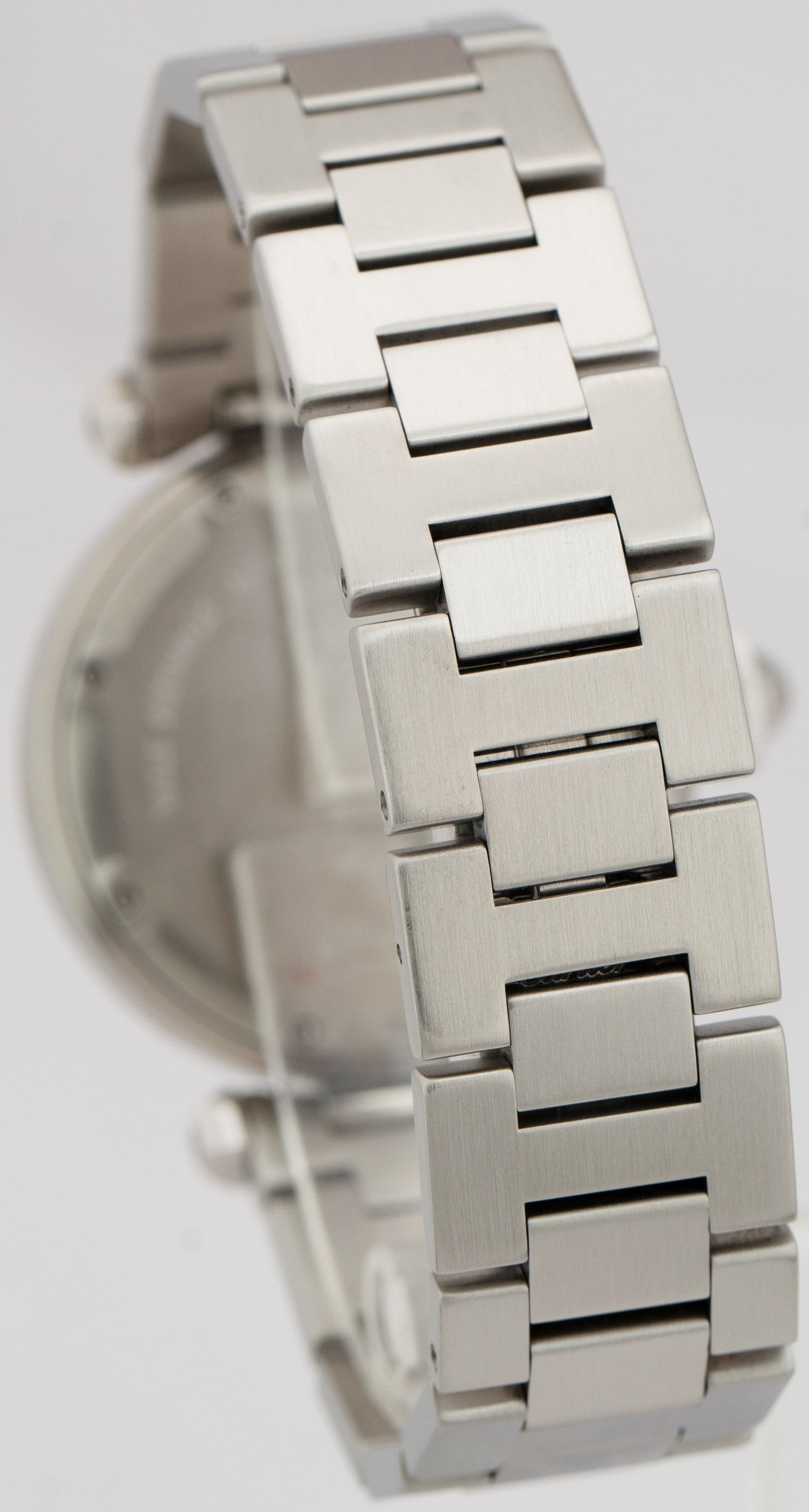Cartier Pasha White Arabic 35mm Stainless Steel Automatic Date Watch 2475