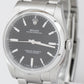 MINT Rolex Oyster Perpetual Black Stainless Steel 34mm Oyster Watch 114200