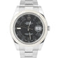 Rolex Datejust II Gray Black Roman Dial Steel 18K White Gold 116334 41MM Watch
