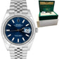 NEW NOV 2022 Rolex DateJust 41 Blue Stainless Steel Jubilee 41mm Watch 126334