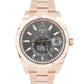 2020 Rolex Sky-Dweller 18K Everose Gold Slate Gray Rhodium 42mm Watch 326935 B+P
