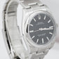 MINT Rolex Oyster Perpetual Black Stainless Steel 34mm Oyster Watch 114200