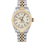 Ladies Rolex DateJust Two-Tone 26mm IVORY JUBILEE 18K Yellow Gold 69173 B&P