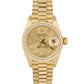 Ladies Rolex DateJust President 26mm Champagne DIAMOND 18K Gold 6917 Watch