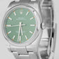 2020 Rolex Oyster Perpetual Olive Green Stainless Steel 34mm Watch 114200 CARD