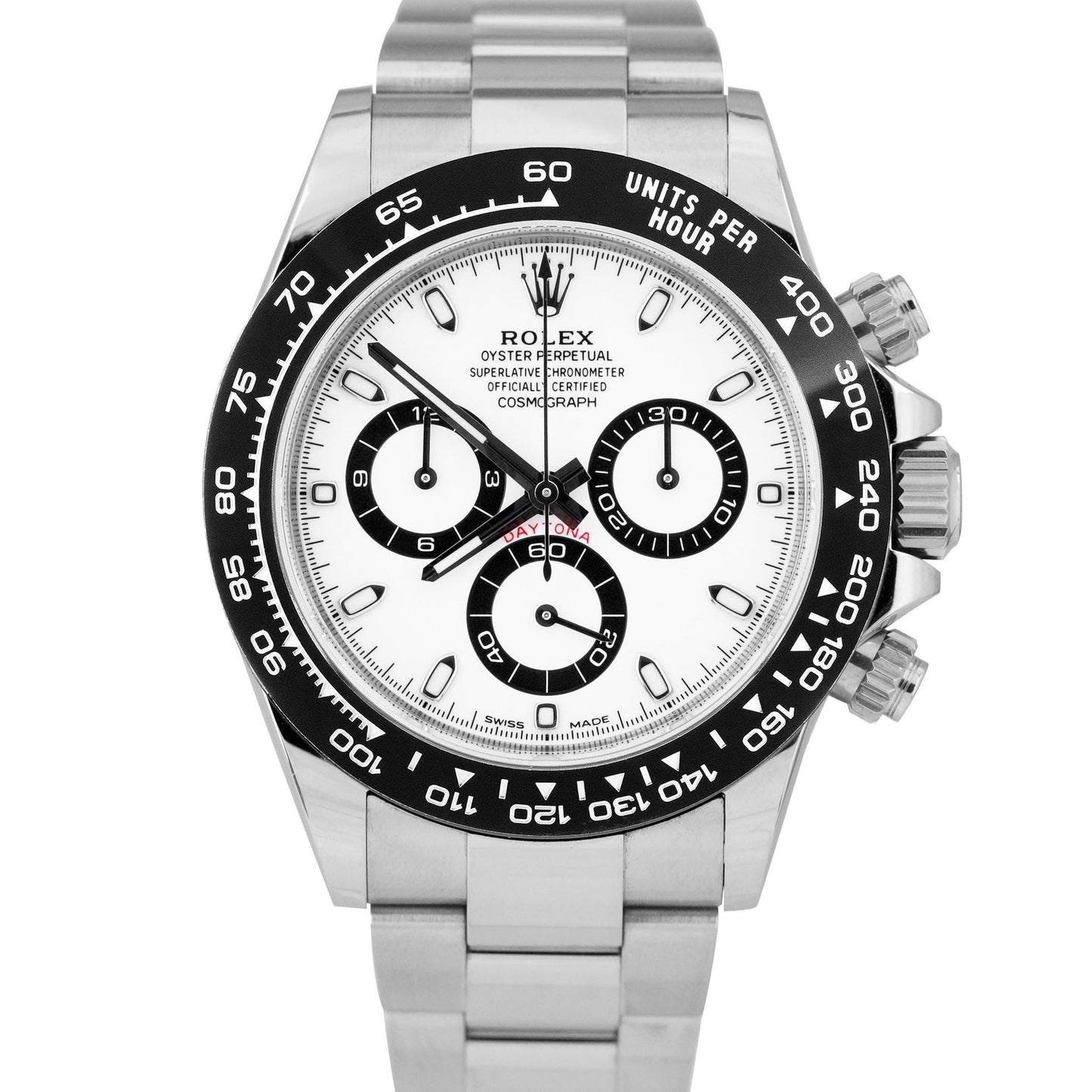 NEW JAN. 2023 Rolex Daytona Cosmograph White Stainless Steel Watch 116500 LN