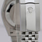 Rolex DateJust Silver 36mm Fluted Steel 18K White Gold Jubilee Watch 126234