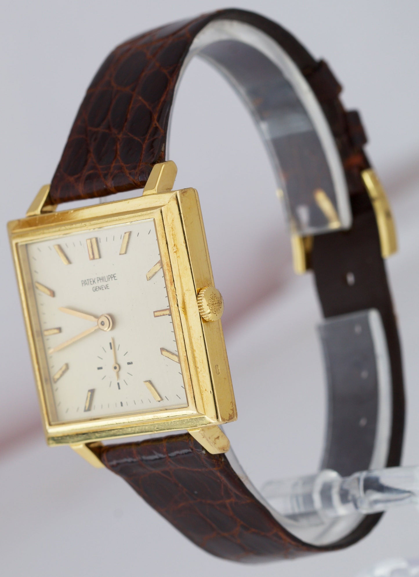 RARE 1966 Patek Philippe Gondolo Yellow Gold 30mm Square Automatic Watch 3485