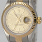 1993 Ladies Rolex DateJust 26mm Champagne Two-Tone Gold Watch 69173 PAPERS