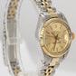 Ladies Rolex DateJust 26mm Champagne Two-Tone Gold Stainless Steel Watch 6917