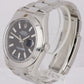 MINT Rolex DateJust II 41mm Black Smooth Bezel Stainless Steel Watch 116300