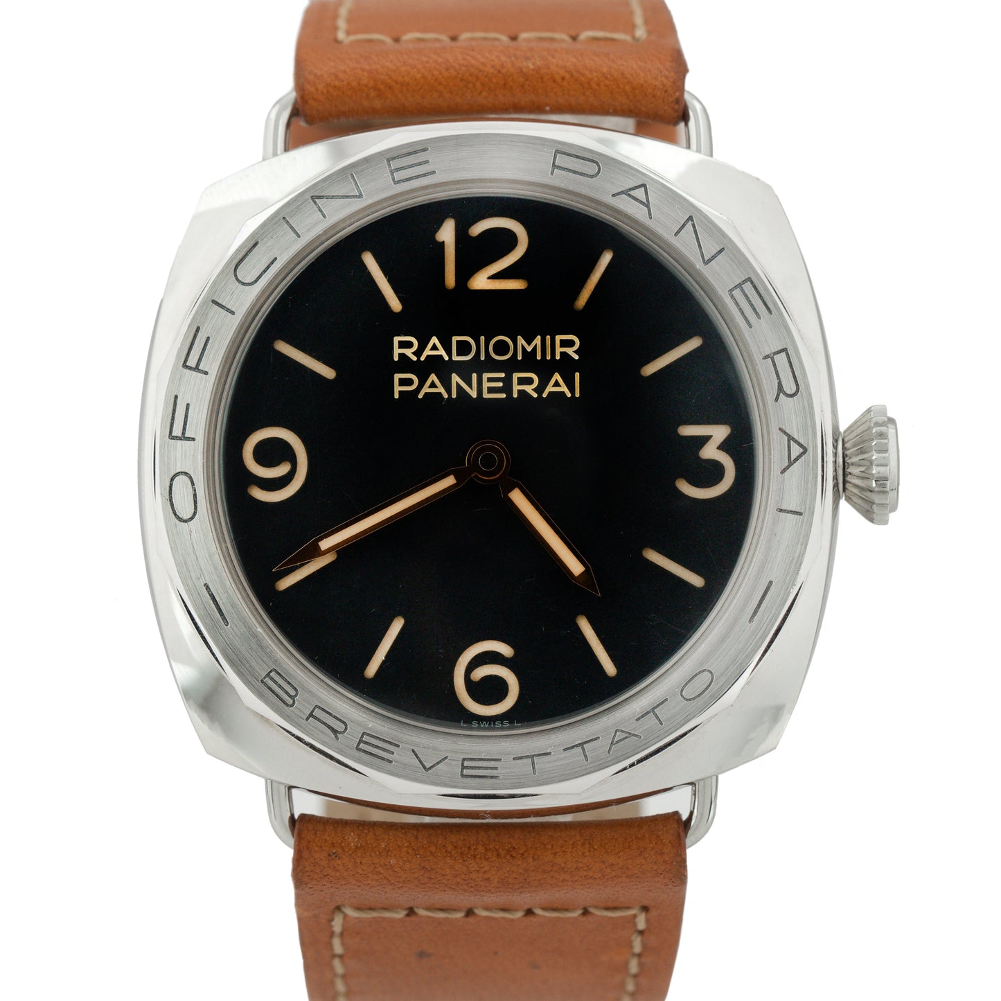 2017 Panerai Radiomir Brevettato PAM 685 Black Manual 47mm Steel Watch PAM00685
