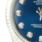Ladies Rolex DateJust Blue DIAMOND Dial 18K White Gold 31mm JUBILEE Watch 178274