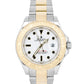 Rolex Yacht-Master 16623 White 18K Two Tone Yellow Gold 40mm Steel Date Watch