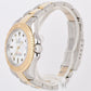 Rolex Yacht-Master 16623 White 18K Two Tone Yellow Gold 40mm Steel Date Watch