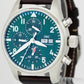 IWC Pilot's Watch Chronograph Green Stainless Steel 41mm Watch IW388103 CARD