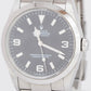 UNPOLISHED Rolex Explorer I Black 36mm 3-6-9 Stainless Steel Watch 114270