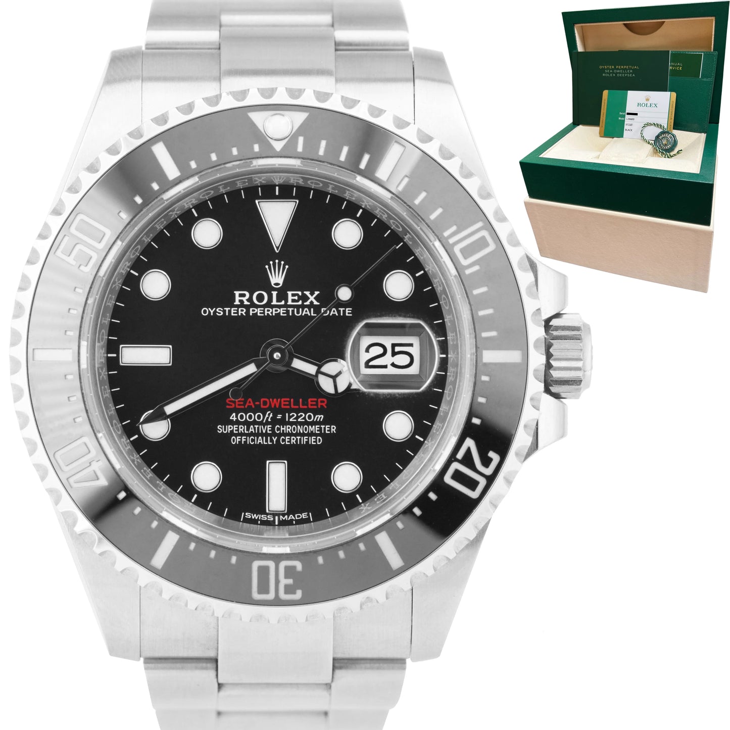 2018 Rolex Red Sea-Dweller 43mm Mark I 50th Anniversary Stainless 126600 Watch