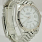 2022 Rolex DateJust 41 126334 White Stainless Fluted Jubilee 41mm Watch BOX CARD