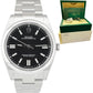 JULY 2022 Rolex Oyster Perpetual 41mm BLACK Stainless Steel Watch 124300 CARD