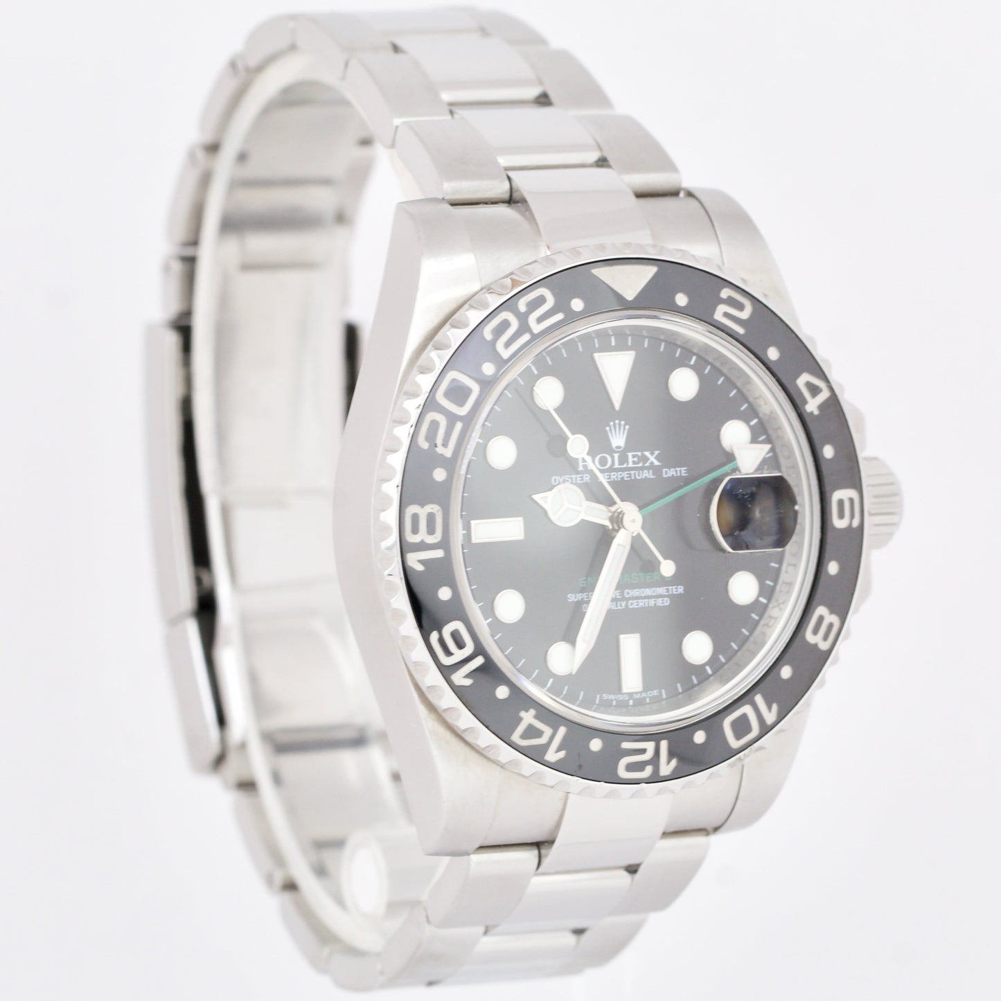 Rolex GMT-Master II Black 40mm Ceramic Stainless Steel Date Watch 116710 LN