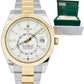 2021 Rolex Sky-Dweller Two-Tone Gold Stainless White 42mm Oyster Watch 326933