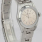 Ladies Rolex Oyster Perpetual Silver Patina 24mm Stainless Steel Watch 67180