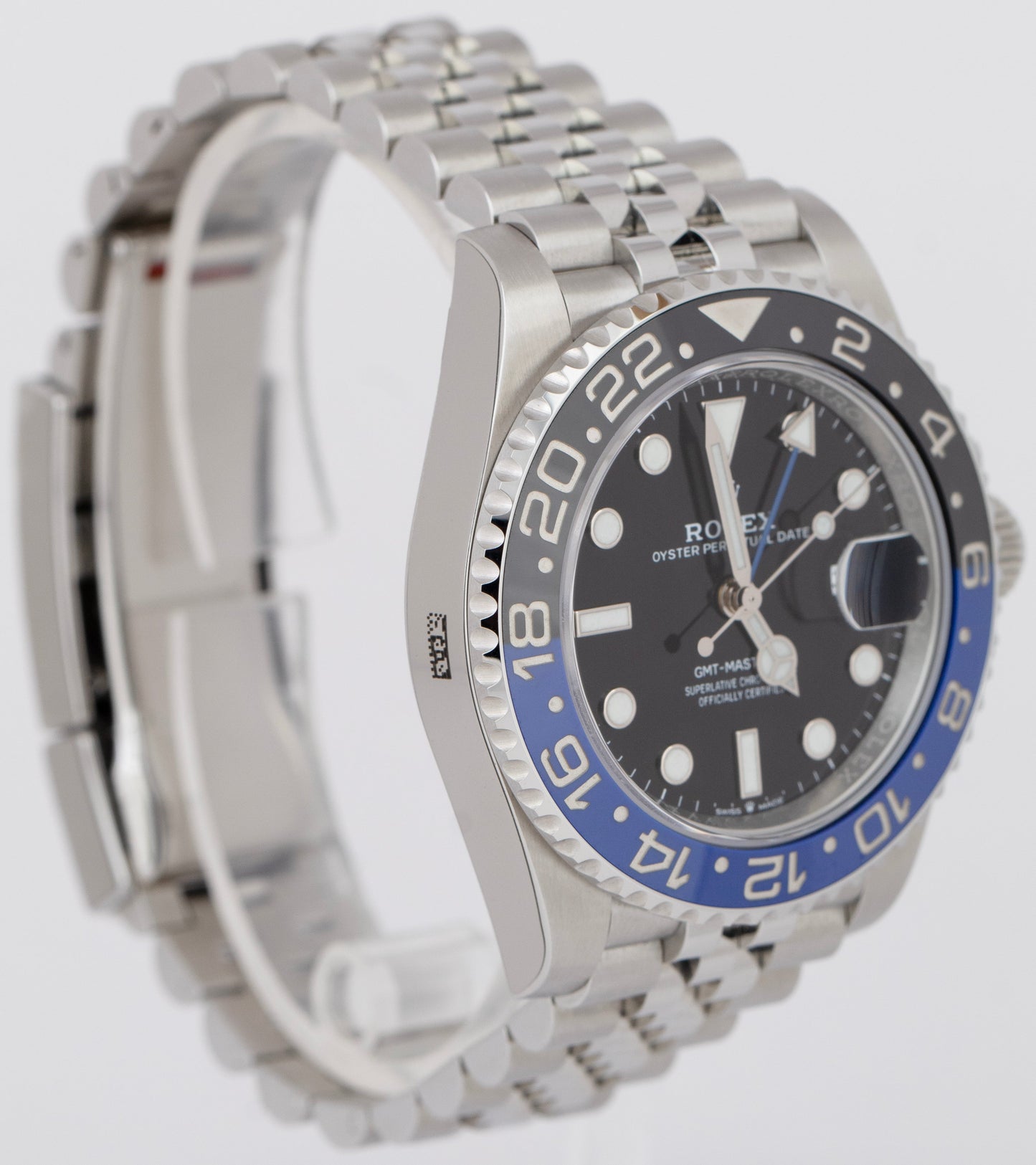 NEW STICKERED 2022 Rolex GMT-Master II BATMAN Blue Black 126710 BLNR 40mm Watch