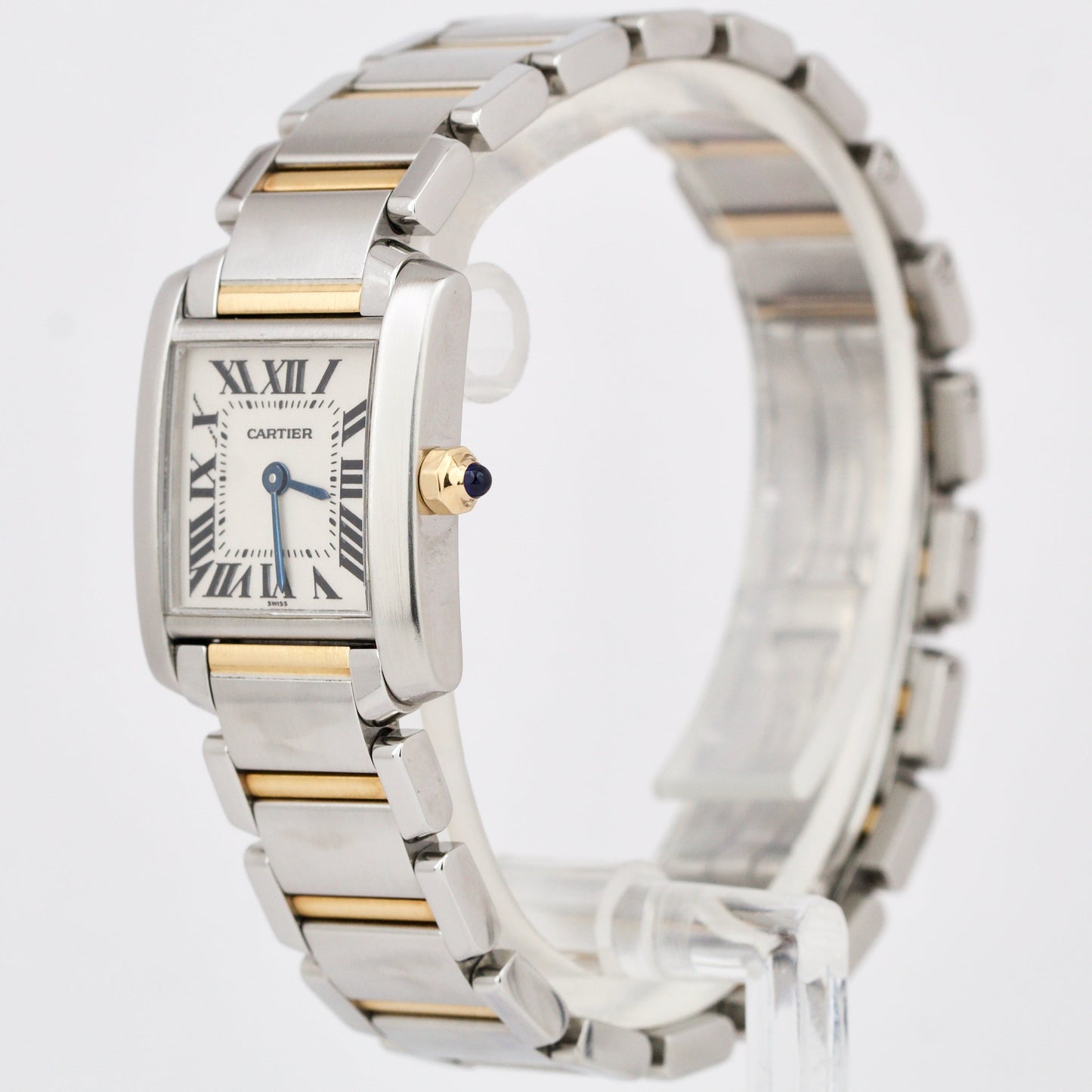 Ladies Cartier Tank Francaise Gold Stainless Roman Quartz Watch 2300 W51007Q4